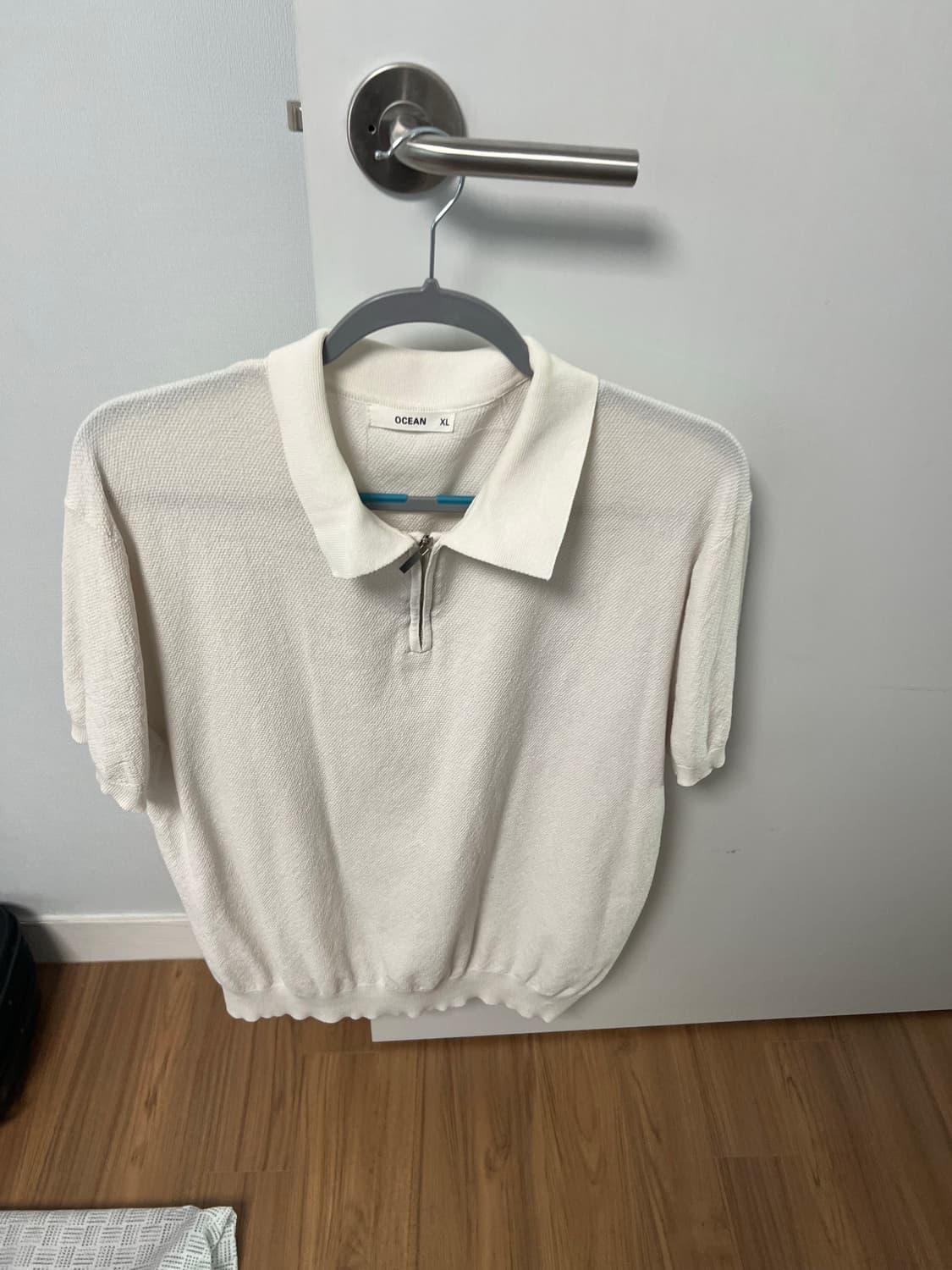 OCEAN 크림색 집업 니트 XL 상품이미지1
