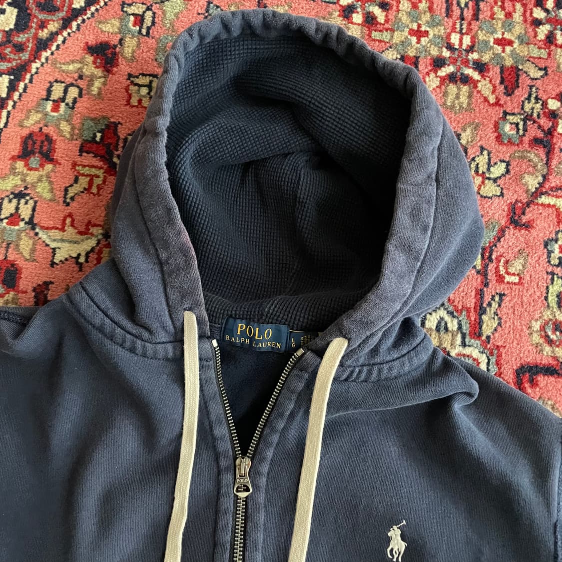 폴로 랄프로렌 네이비 후드 집업 상품이미지2