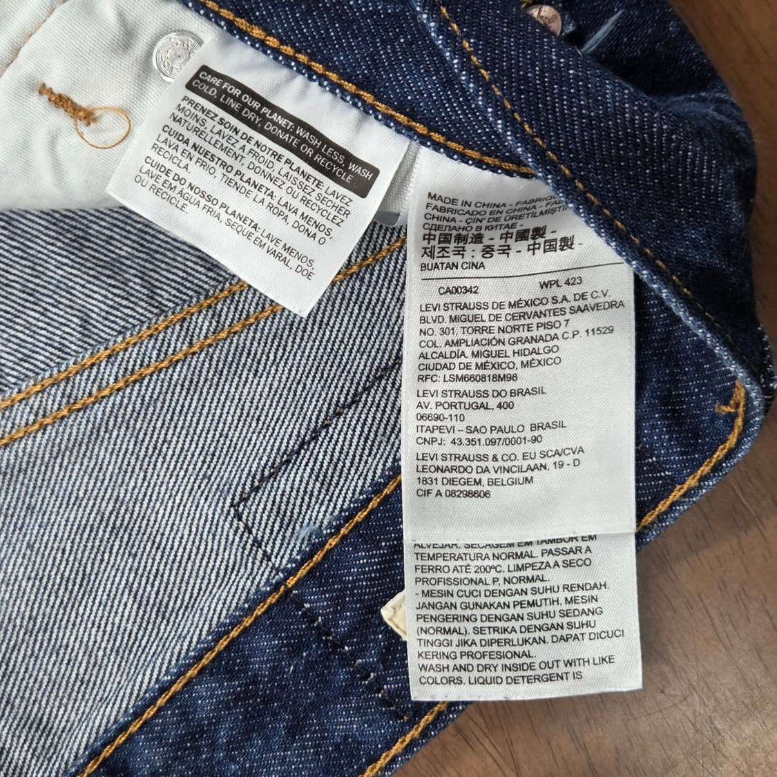 리바이스 501 빅E 프리미엄 데님팬츠 25/30 상품이미지7