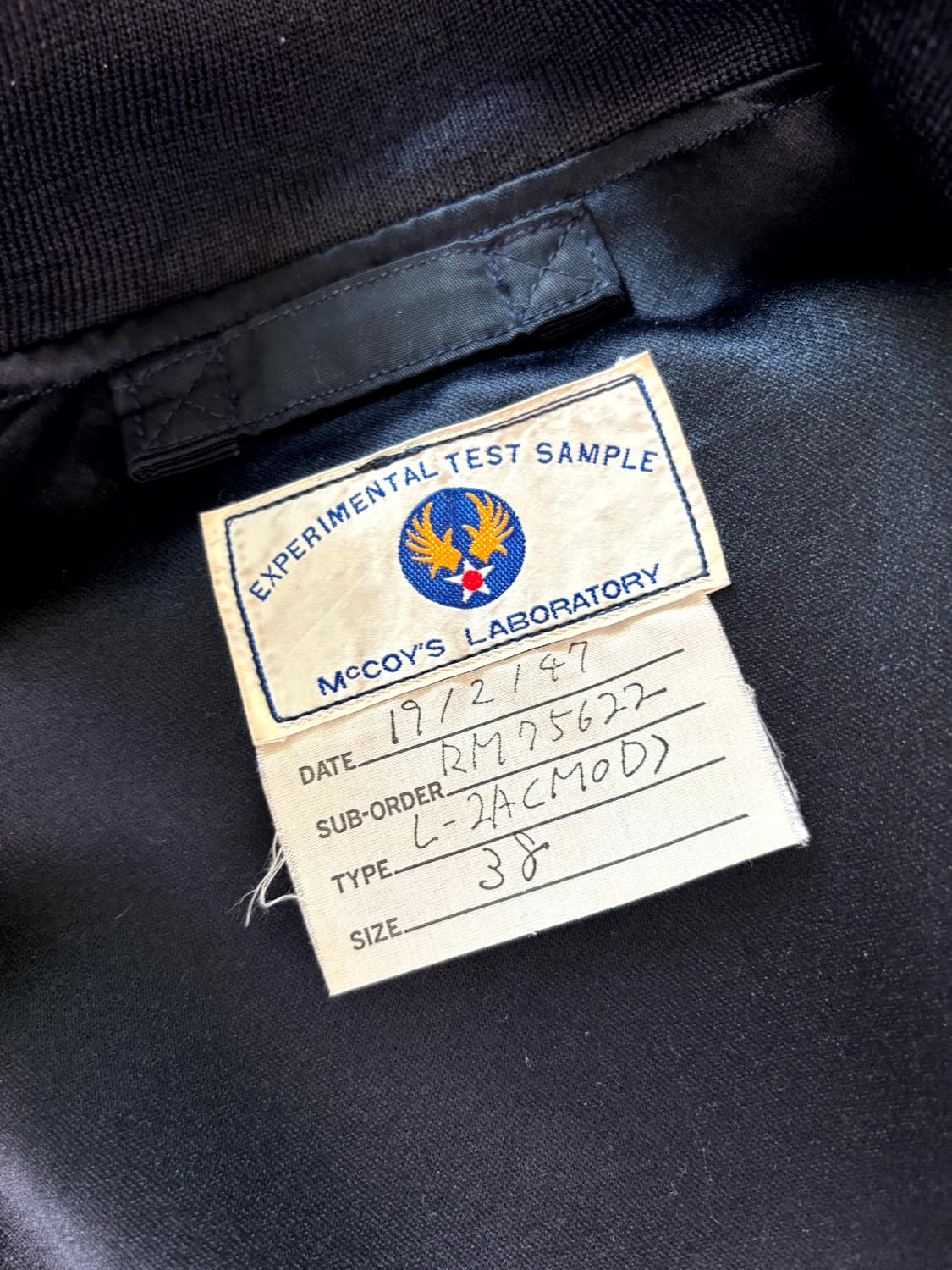 리얼 맥코이 USAF L-2A 플라이트 자켓 38 상품이미지8