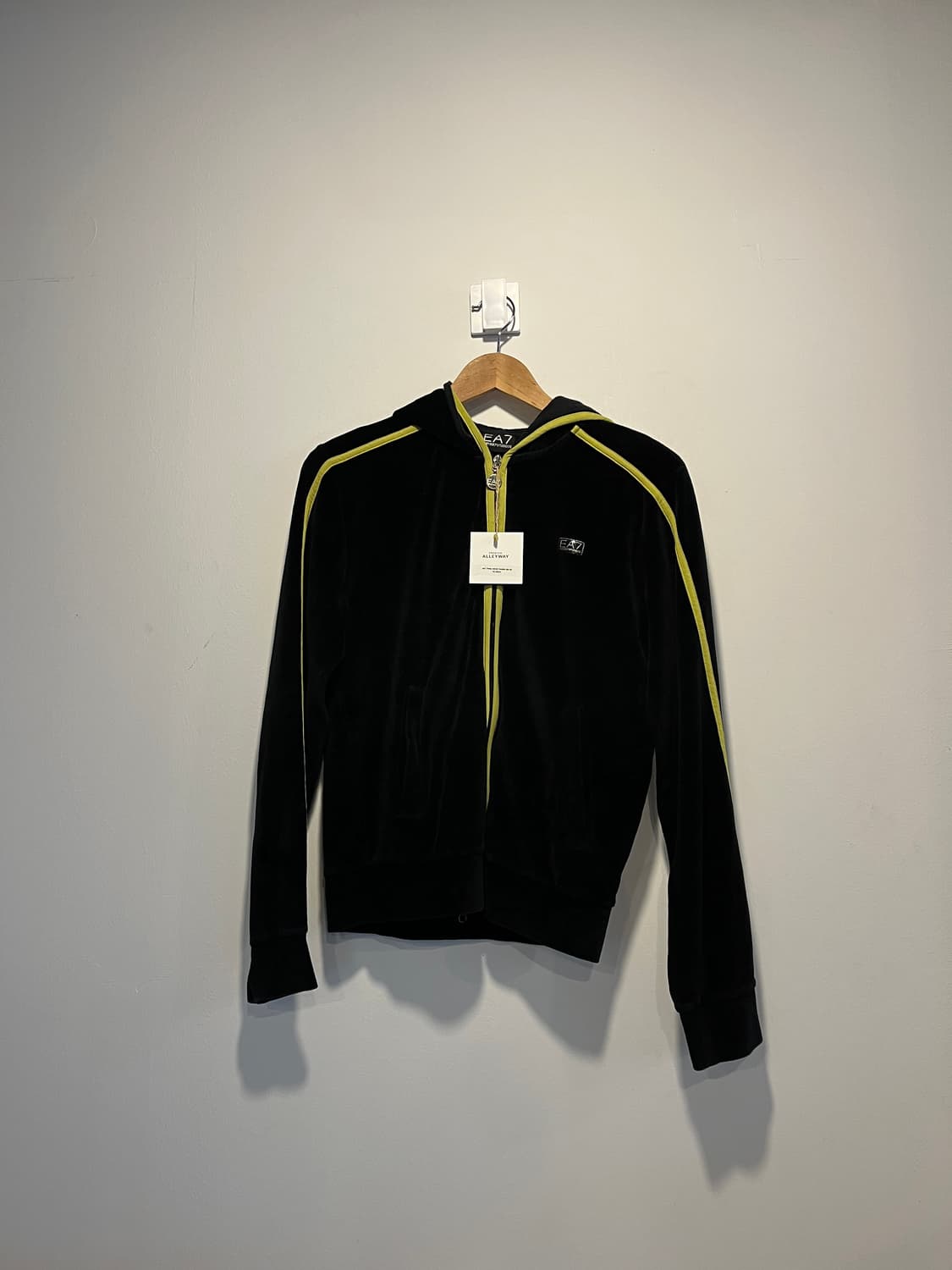 Ea7 2way velvet hoodie zip-up 상품이미지1