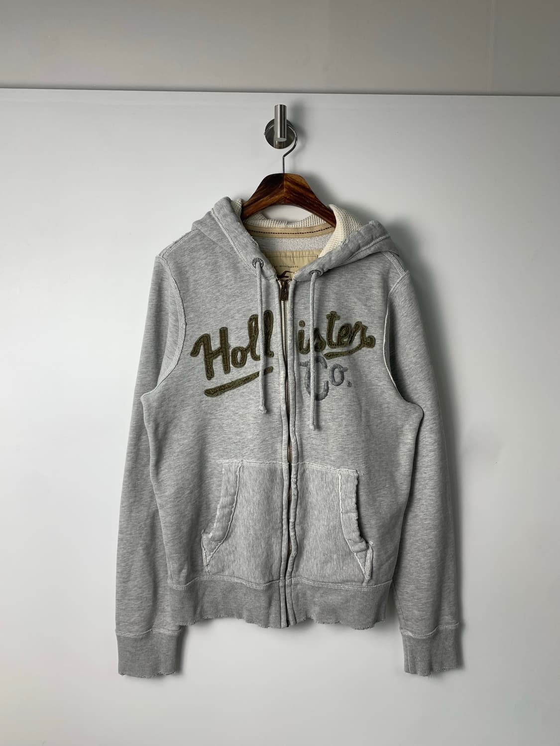 홀리스터 y2k 와투케 그레이 후드집업 상품이미지2