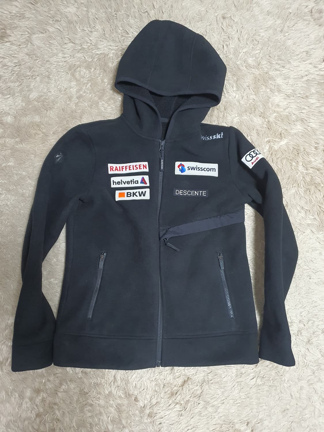 데상트 아우디 기모후드 자켓 상태 굿  사이즈 90 상품이미지1