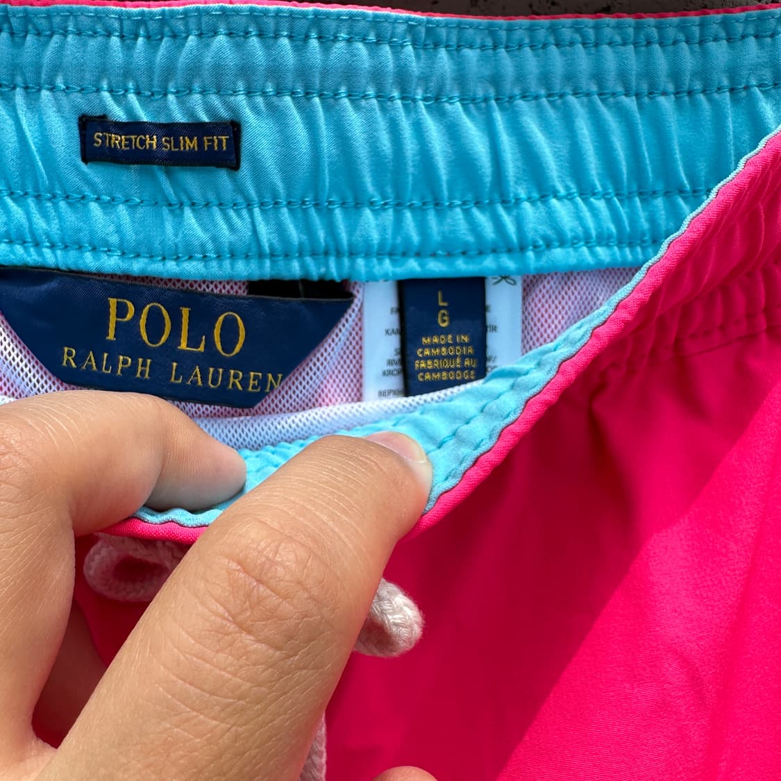 (새상품) [L] 폴로 랄프로렌 핫핑크 스윔팬츠 상품이미지3