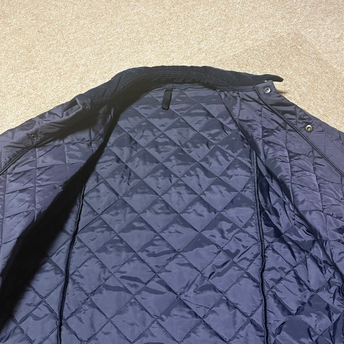 바버 리버스데일 퀼팅자켓 네이비 L 상품이미지4