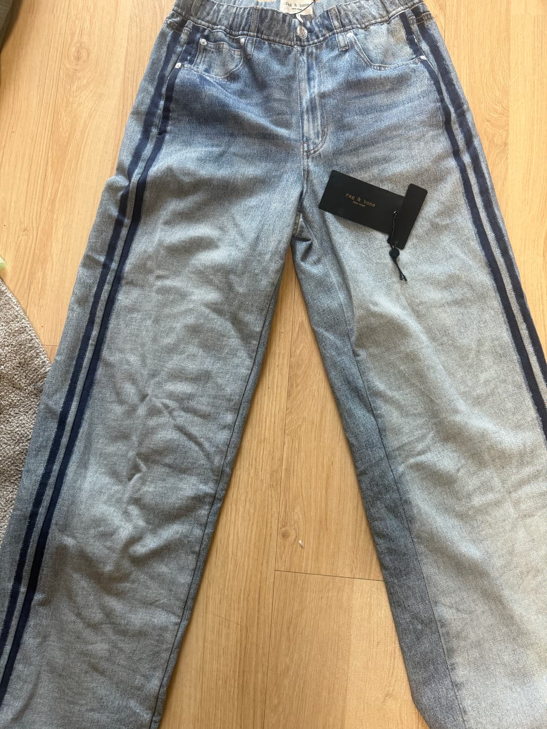 랙앤본 25FW 미라마르 테리 사이드 스트라이프 진 데님 팬츠 S 상품이미지3