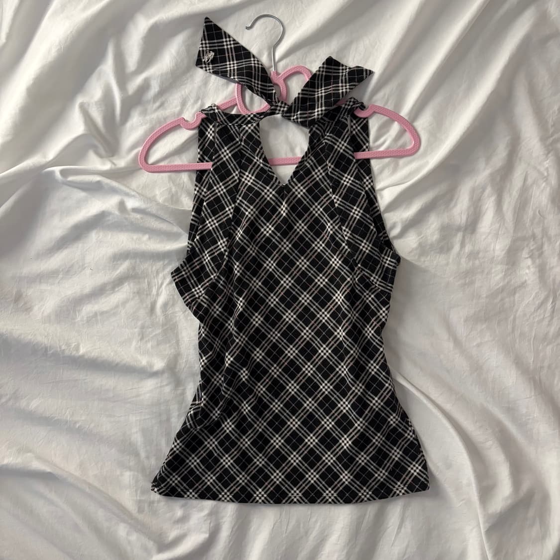 버버리 노바체크 홀터넥 나시 상품이미지4