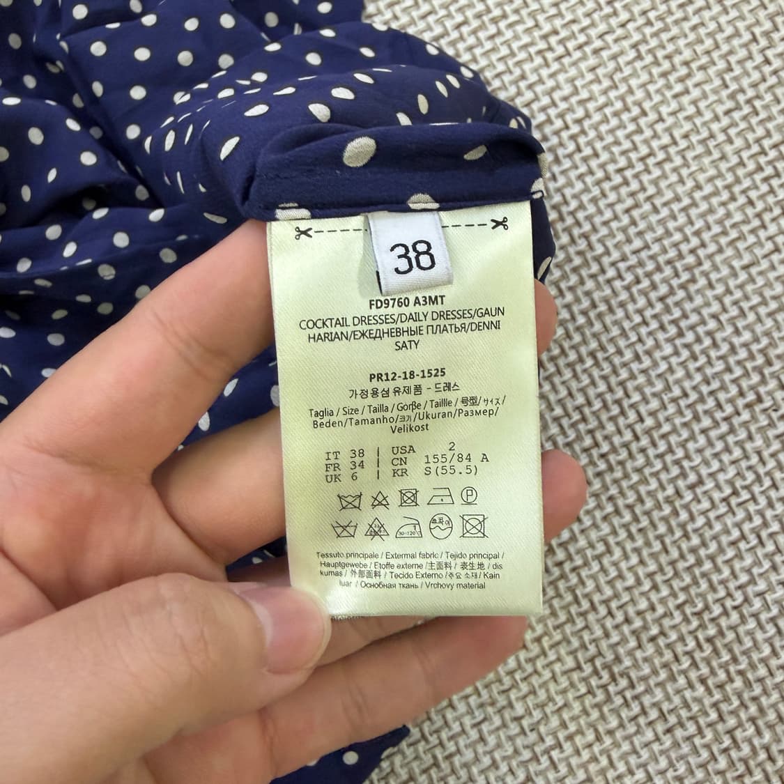 38 여성 빈티지 도트 원피스 0615D2 상품이미지4