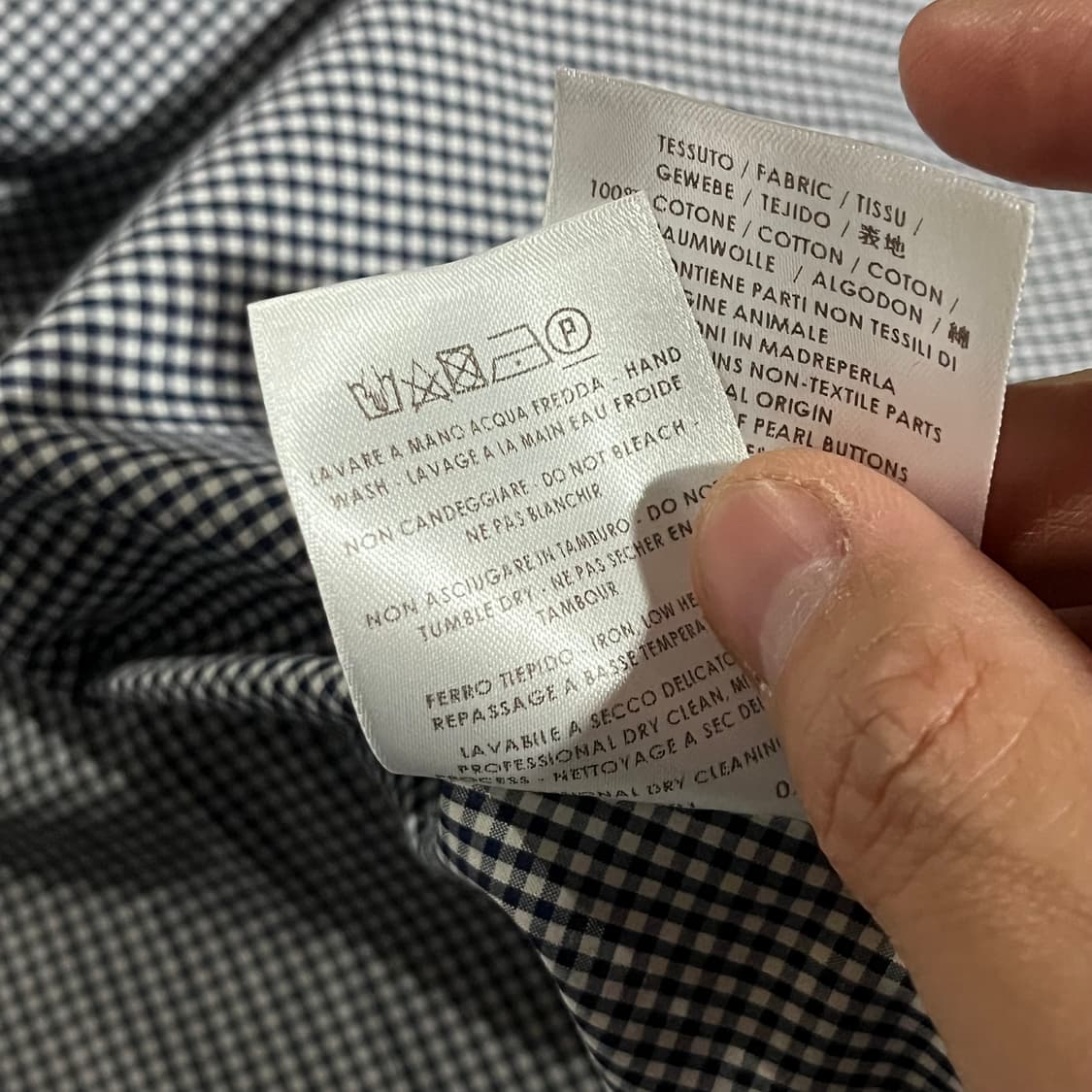 [105] (새상품) 구찌 깅엄 셔츠 상품이미지10