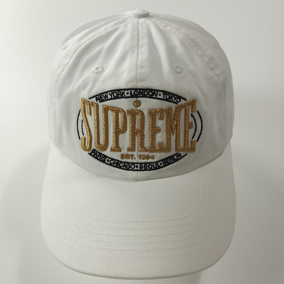 CK170 슈프림 미국판 23FW 웜업 화이트 볼캡 모자 상품이미지3