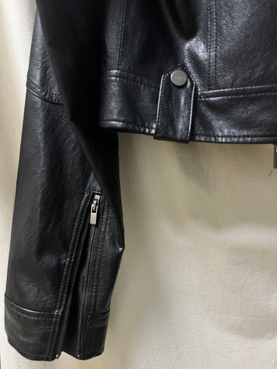 트리밍버드 스웨이드 크롭 바이커 자켓 OS 상품이미지6