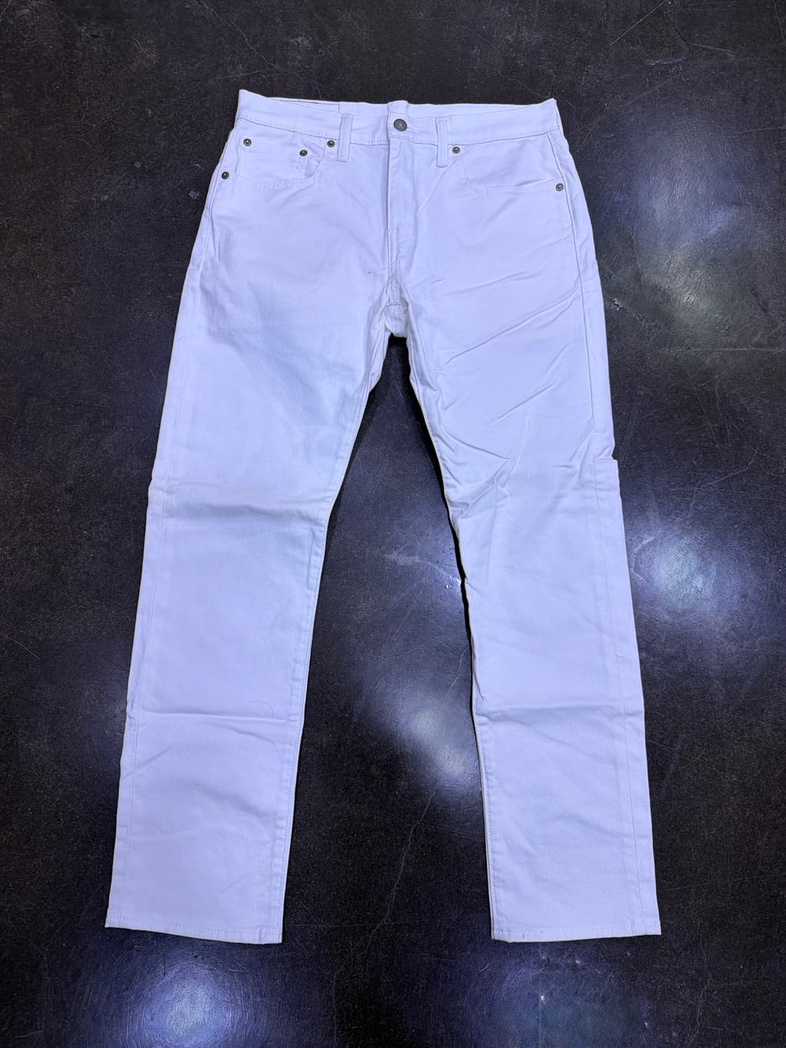 리바이스 502 레귤러 테이퍼드핏 화이트진 데님팬츠 30 상품이미지1