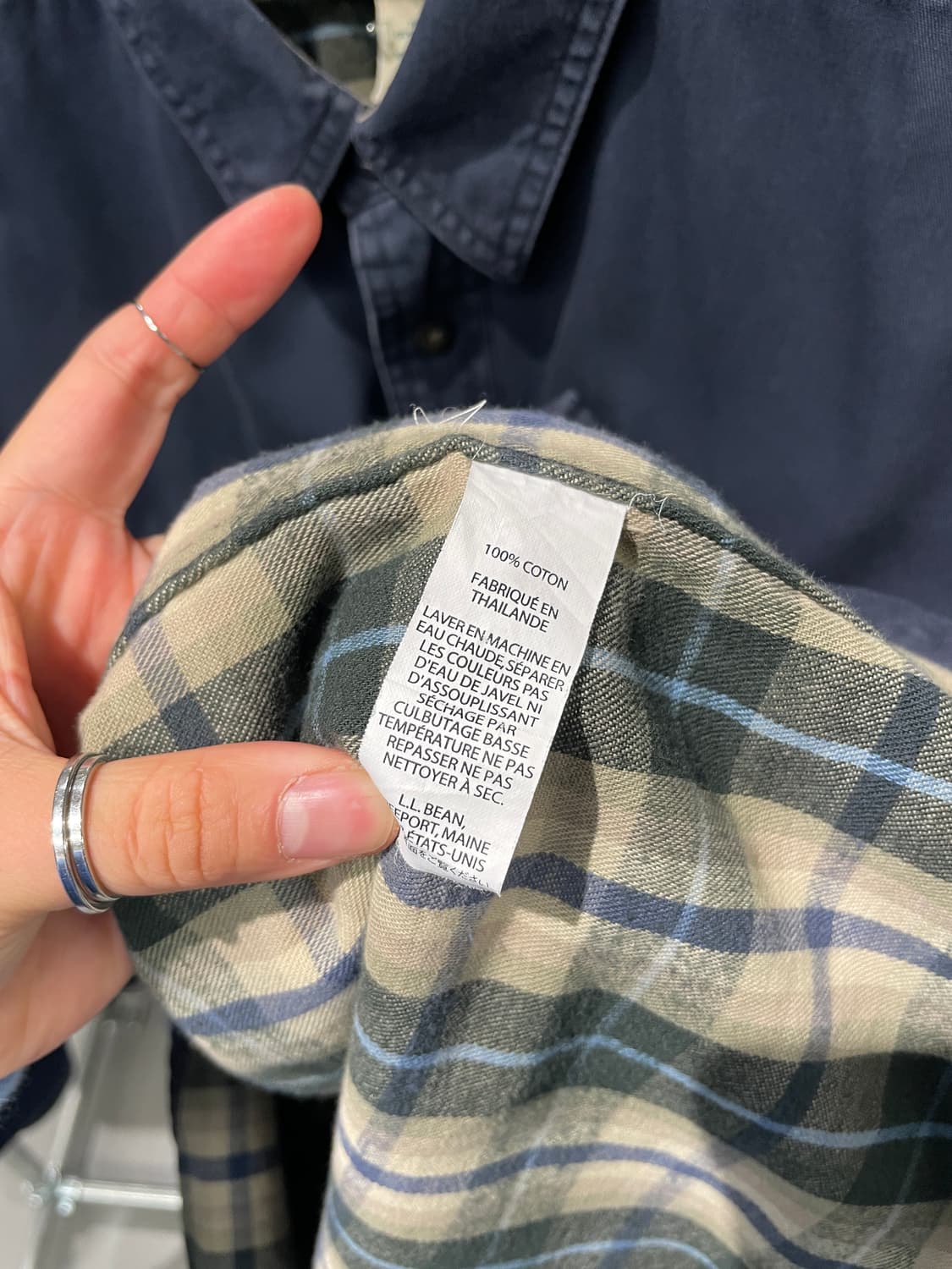 L.L Bean 안감 체크 셔츠   상품이미지7