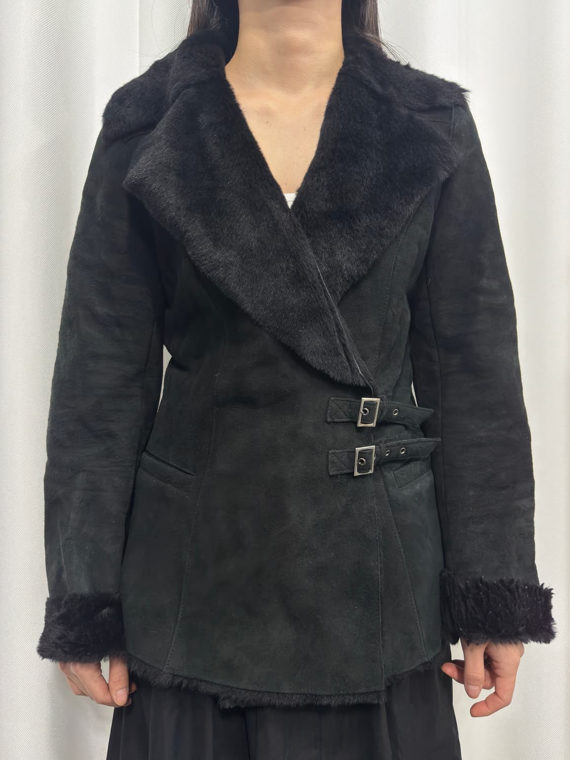 fur strap jacket 상품이미지1