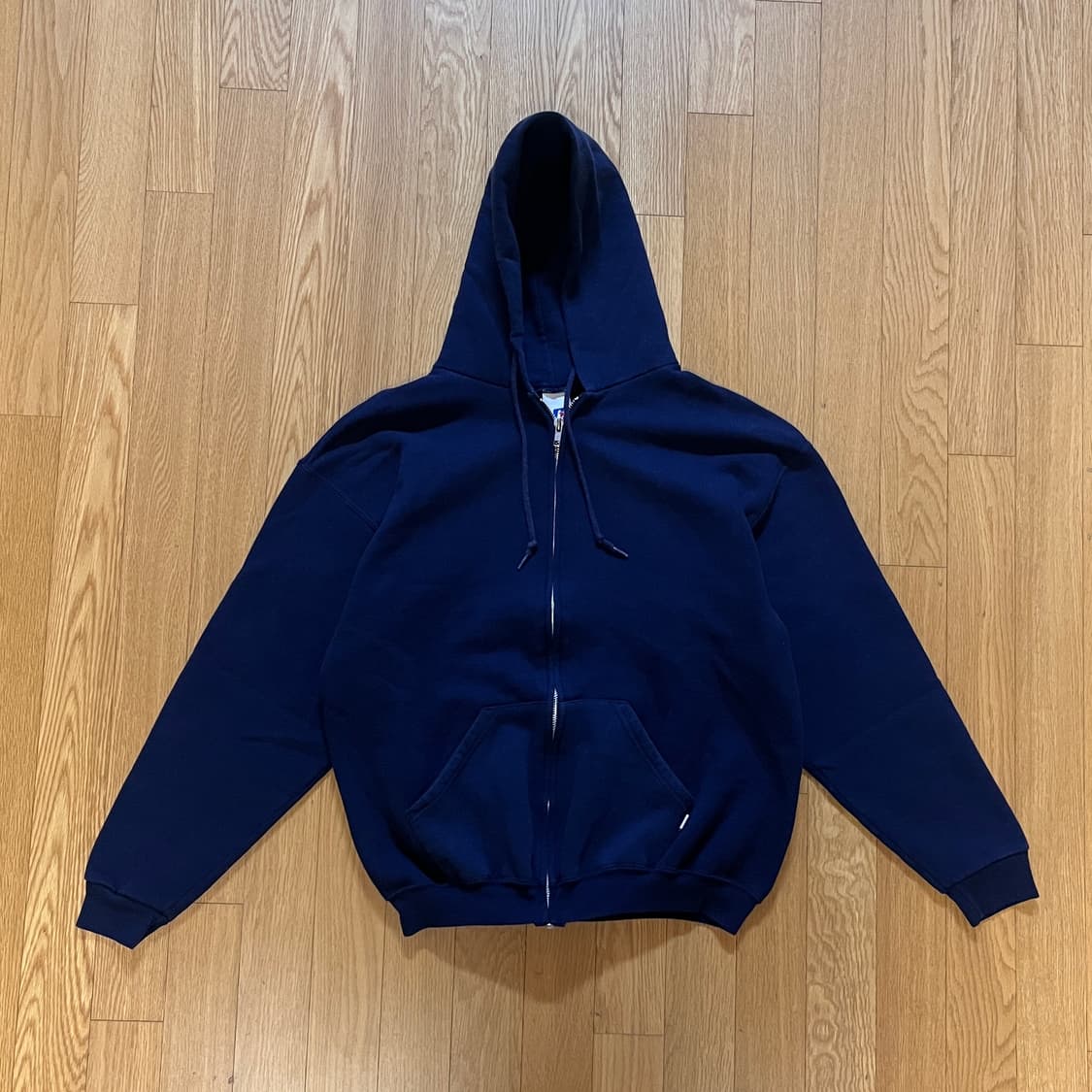 [M] 00s 빈티지 러셀 후드집업 네이비 매티보이 상품이미지2