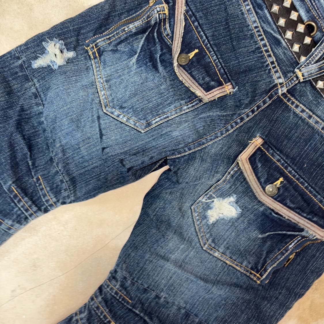 [S] 00’s PPFM Double Waist Curved Jeans 상품이미지4