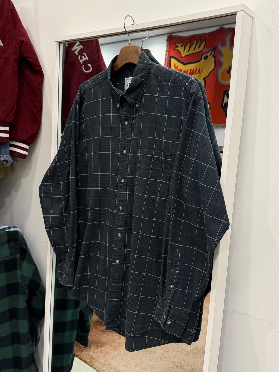 00s Brooks Brothers 브룩스 브라더스 스포츠 체크 셔츠 상품이미지1