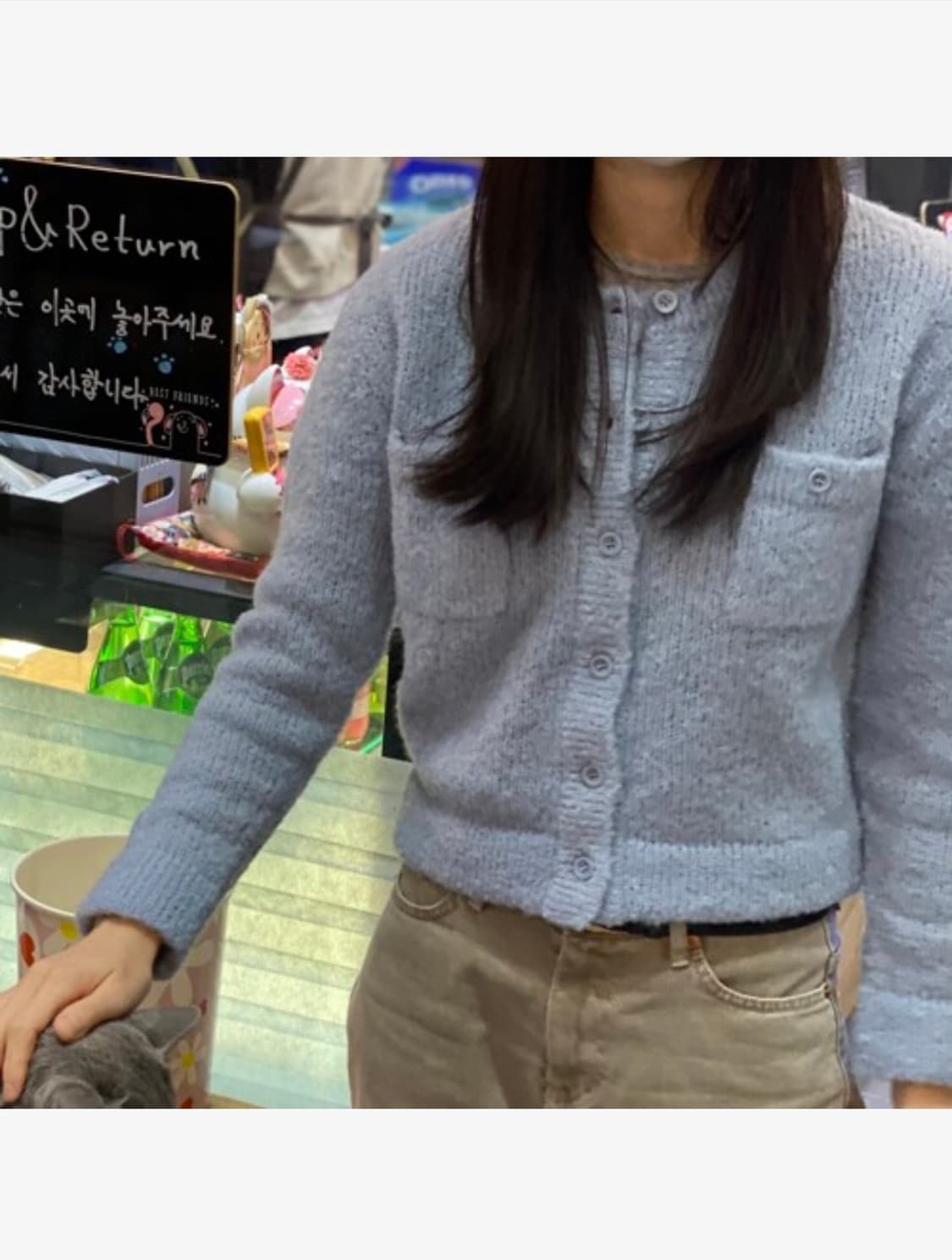 그로브 주디 부 가디건 스카이 블루 상품이미지3