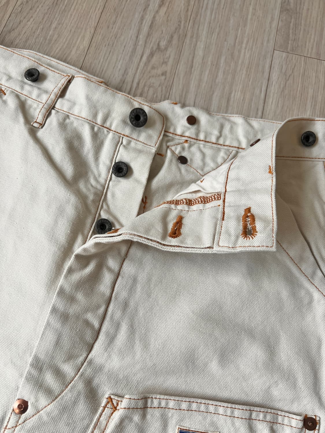 (새상품) 캐피탈 씬 캔버스 럼버 팬츠 키나리 상품이미지3