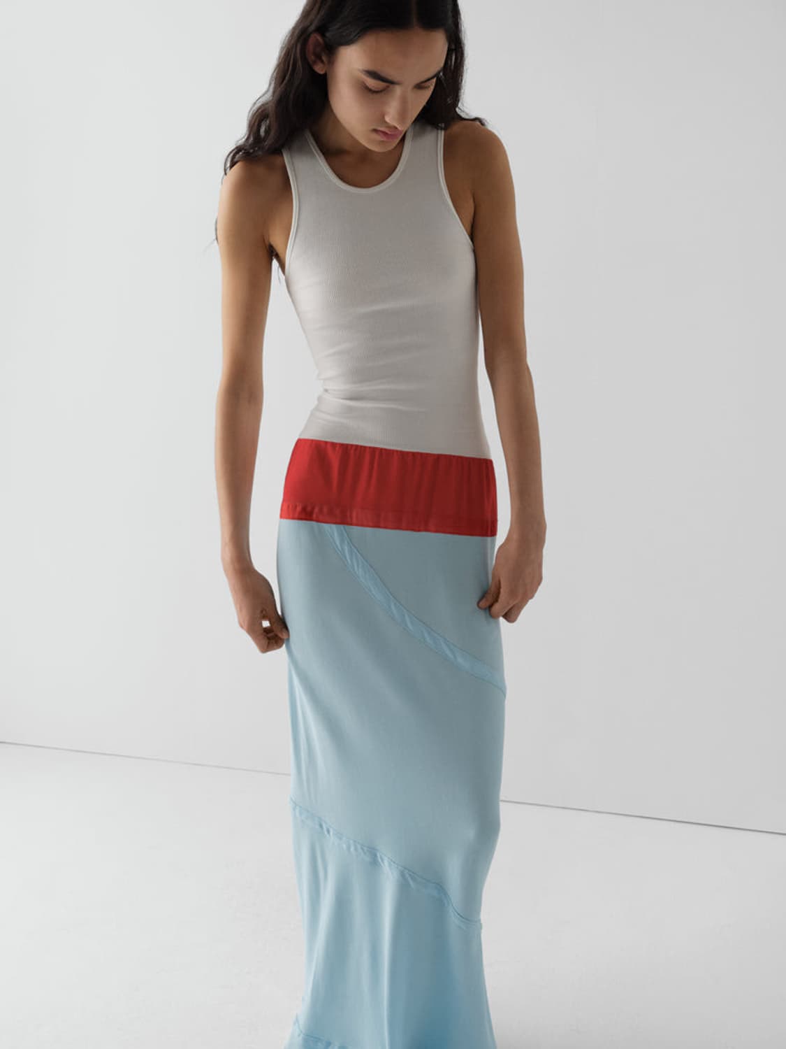 [M]기마구아스 Amelia 드레스/화이트 블루 상품이미지2