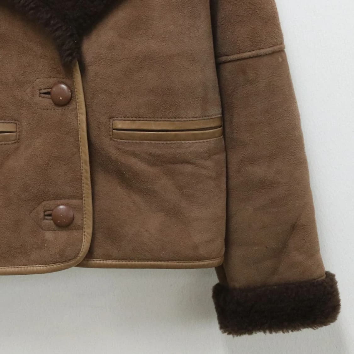 VINTAGE 스웨이드 가죽 무스탕 63276 상품이미지4