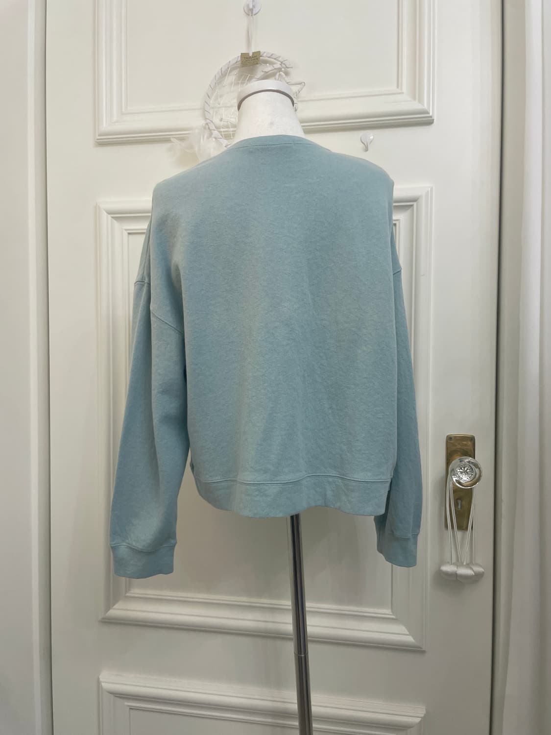 indi mint cotton snap button cardigan to 상품이미지3