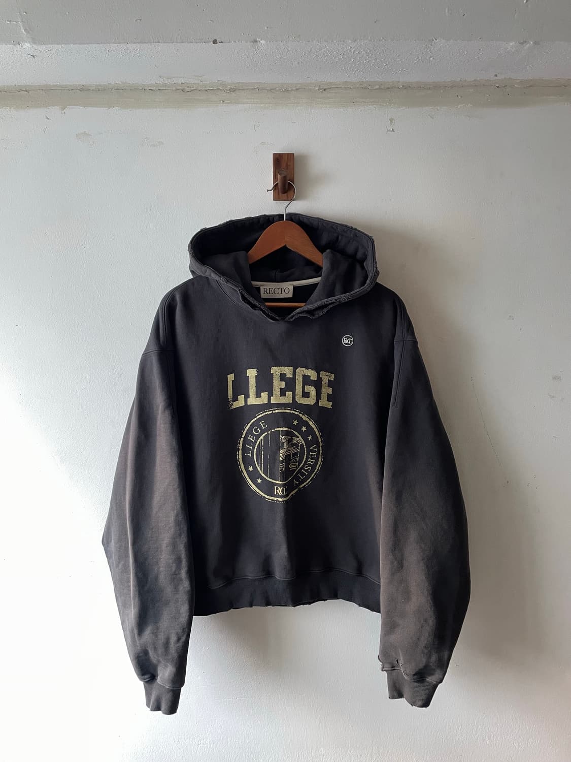 Recto LLEGE Vintage Hoodie 상품이미지1