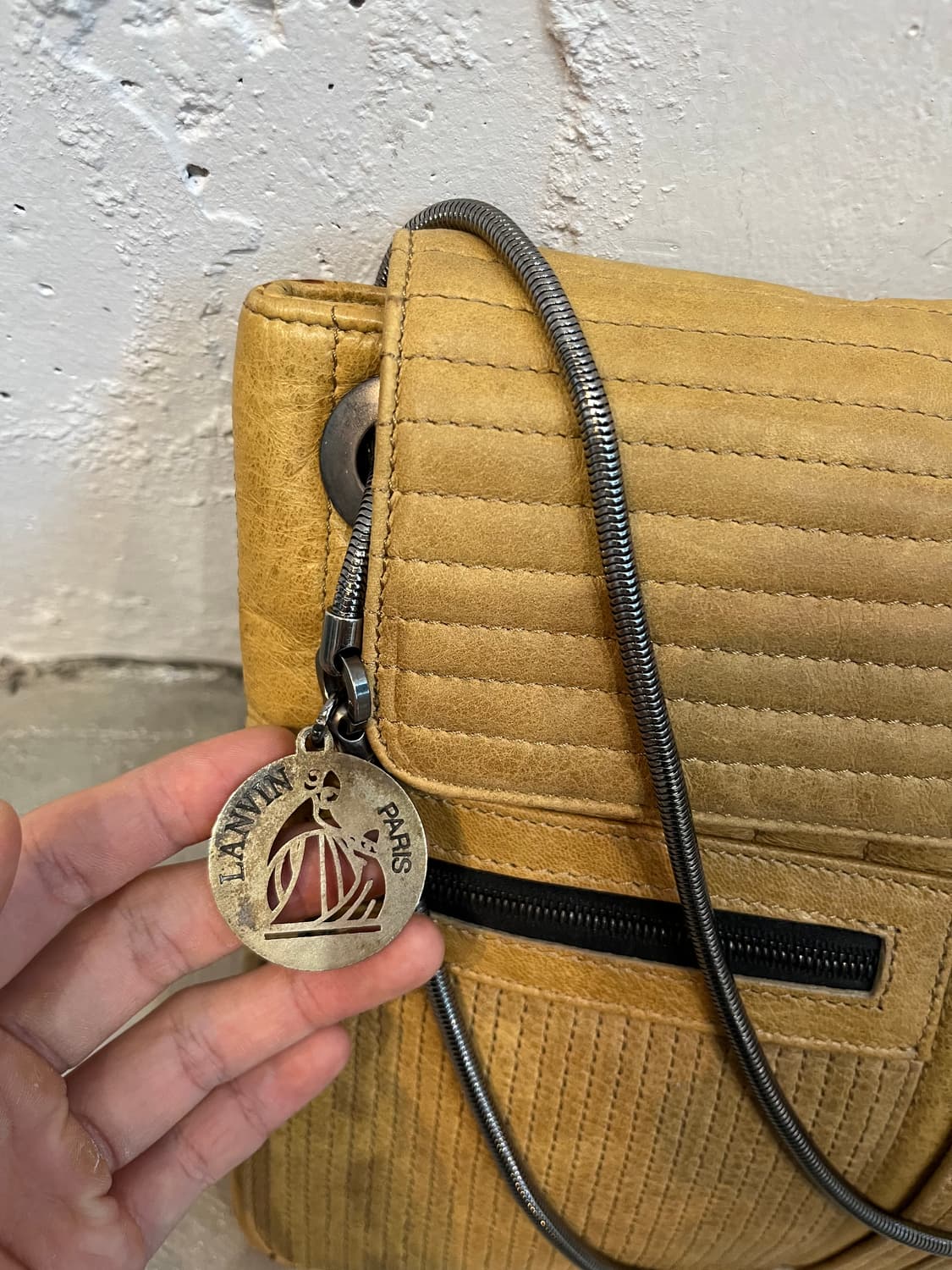 LANVIN 랑방 리얼레더 숄더백 크로스백 Made in ITALY 상품이미지2