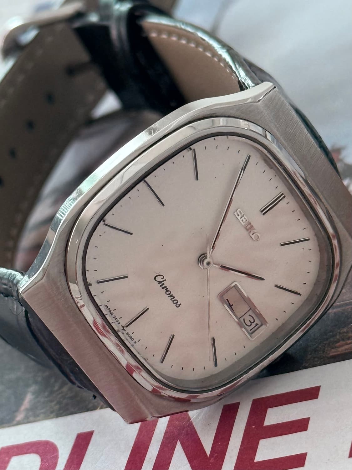 Seiko 세이코 Chronos 쿼츠 Day-Date 상품이미지4