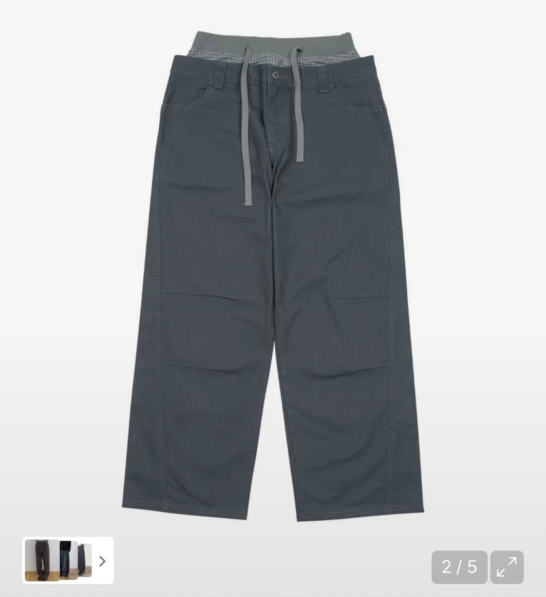 TCM trunk layered pants (navy) 상품이미지1