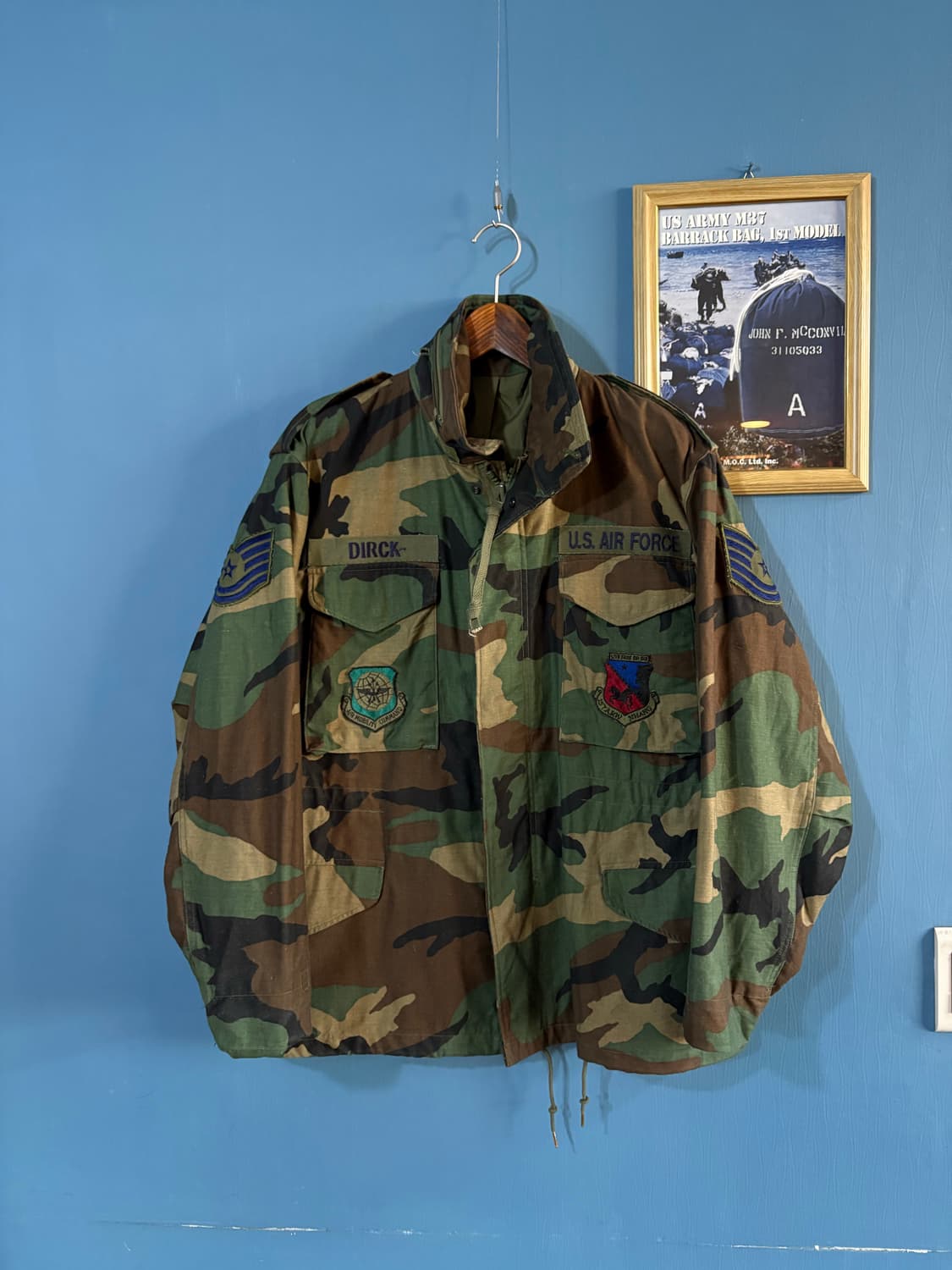 80‘s U.S Army Woodland Camo M-65 Field  상품이미지1