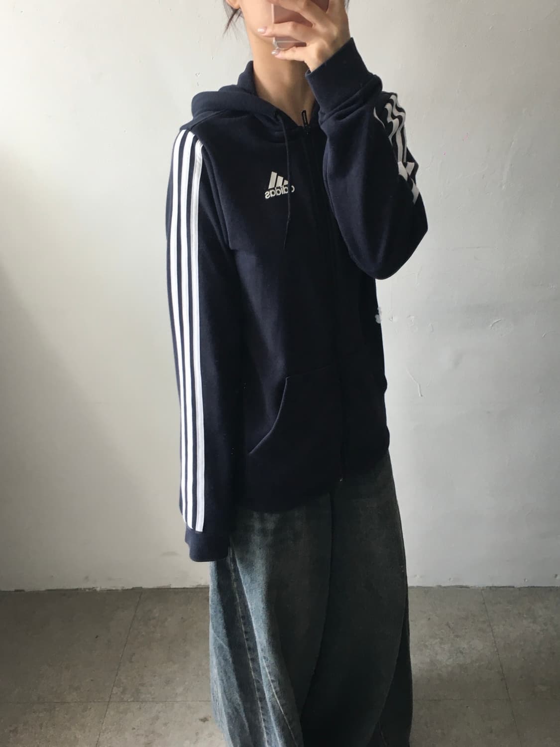 아디다스 사이드라인 후드집업 상품이미지2