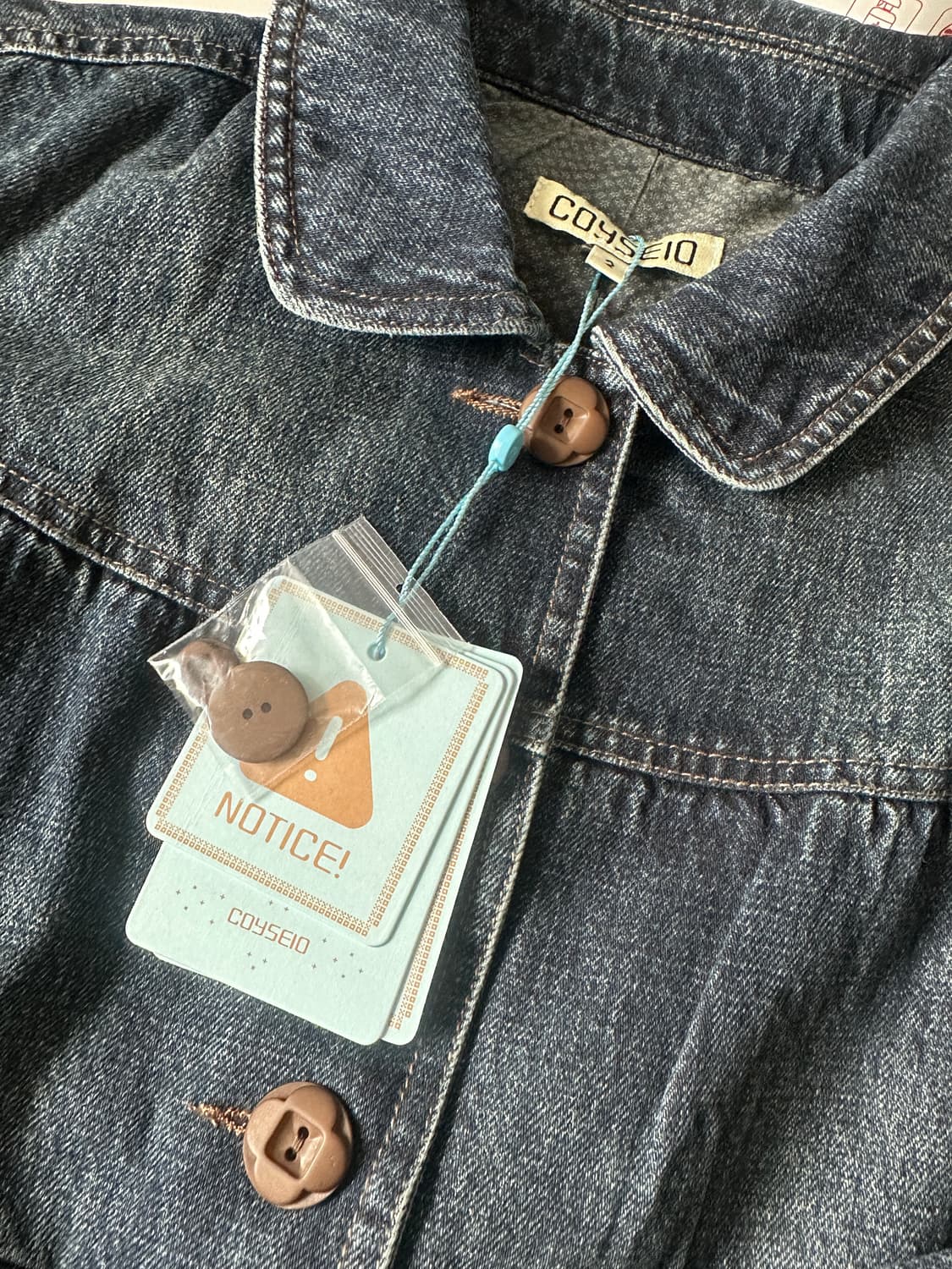 코이세이오 데님 자켓 네이비 상품이미지6