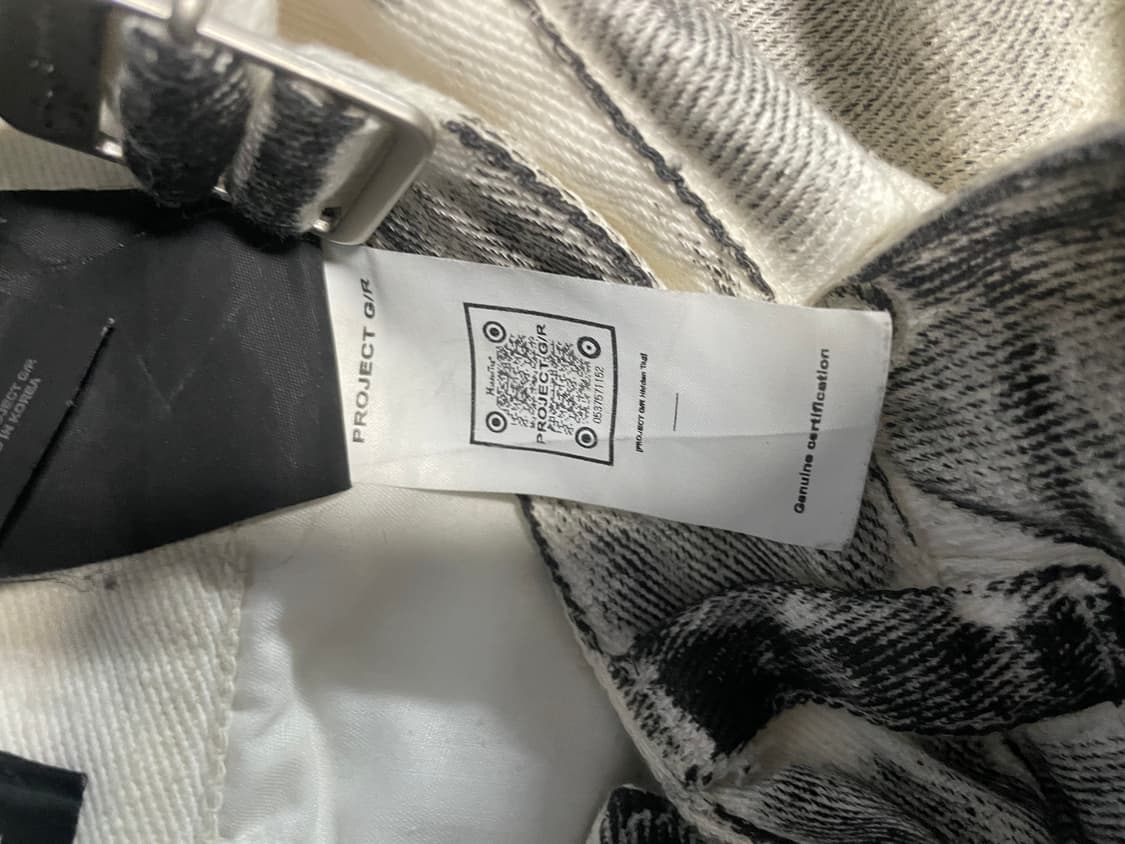 프로젝트 G/R 페인티드 데님 카고 더티 화이트(1size) 상품이미지3