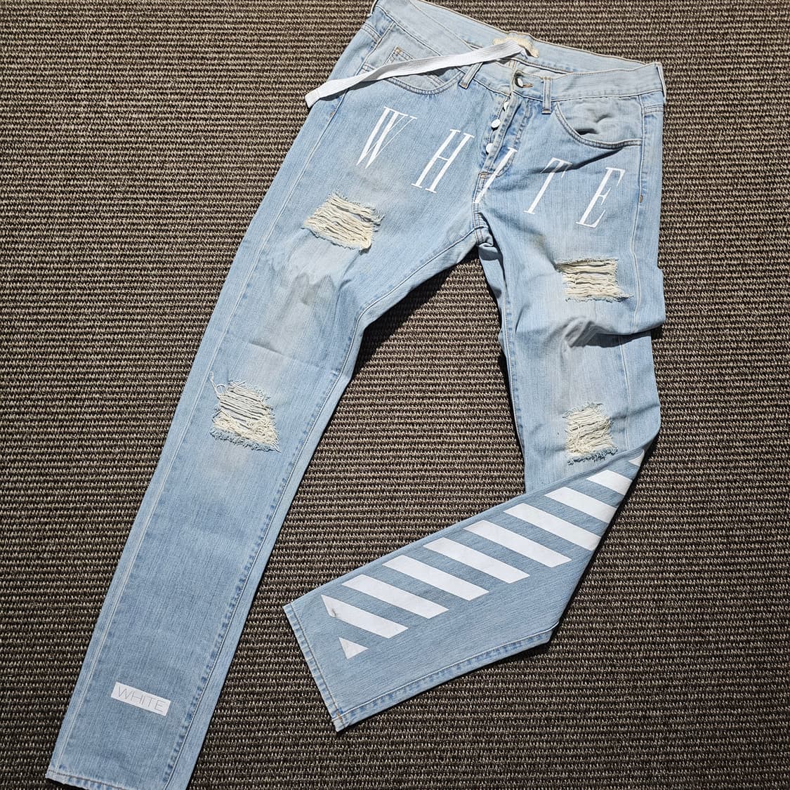 Off white 워싱 데님 팬츠 32 상품이미지1