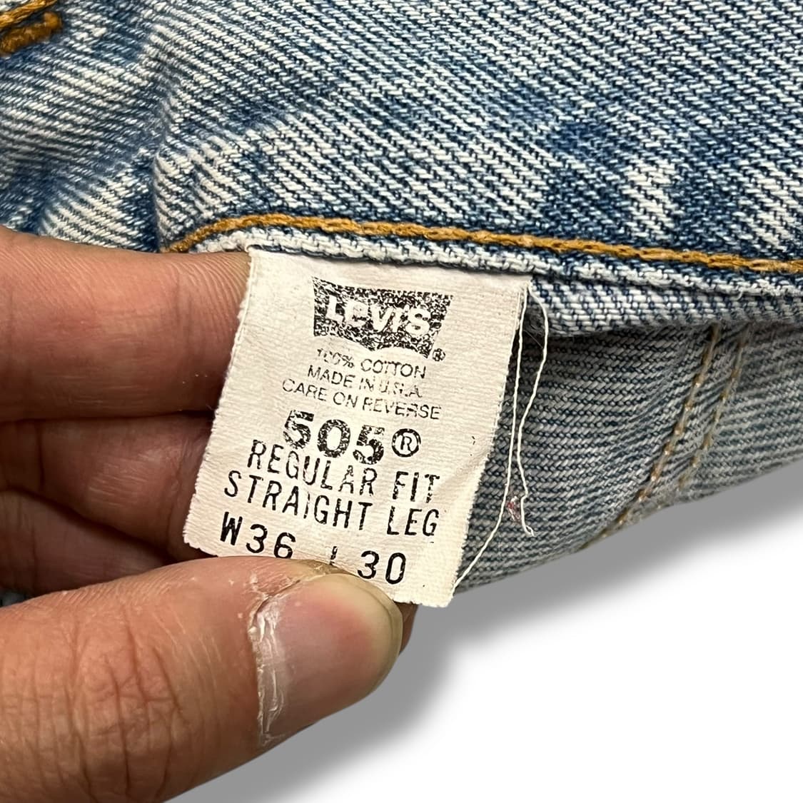 USA 리바이스 505 데님 팬츠 y14168 상품이미지7