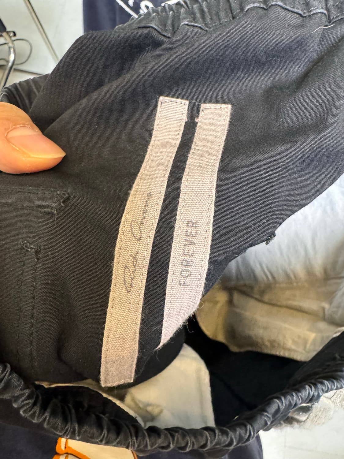 릭오웬스 드로우 스트링 코튼 배기 쇼츠 46 상품이미지4