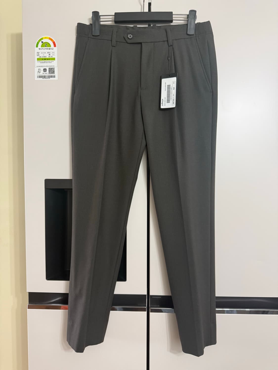 알레그리 카키브라운 밴딩 슬랙스 78 ( 30 ) 상품이미지1