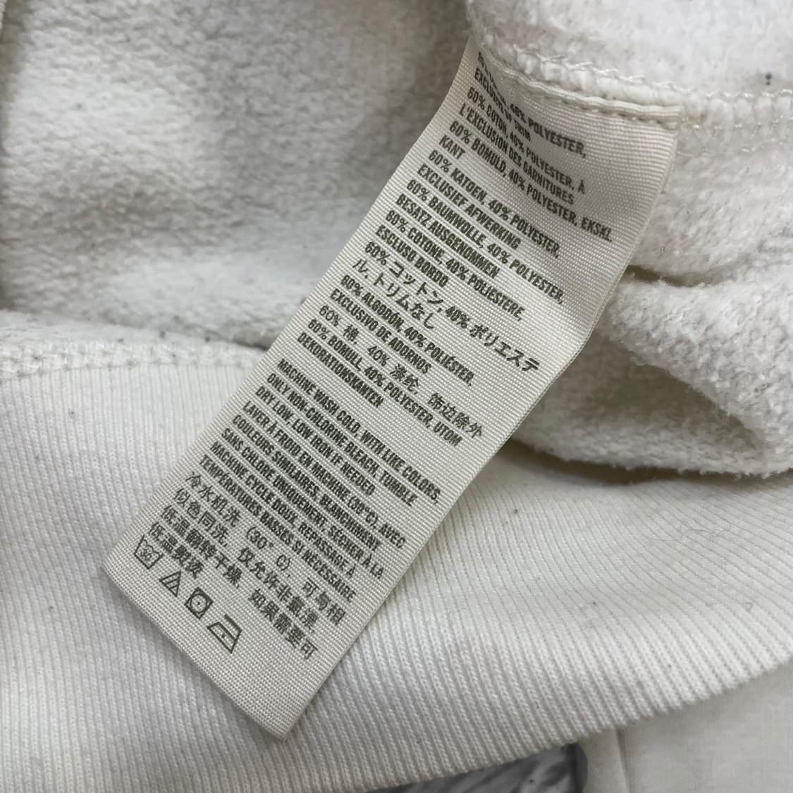 홀리스터 스펠 로고 후드집업 화이트 상품이미지5