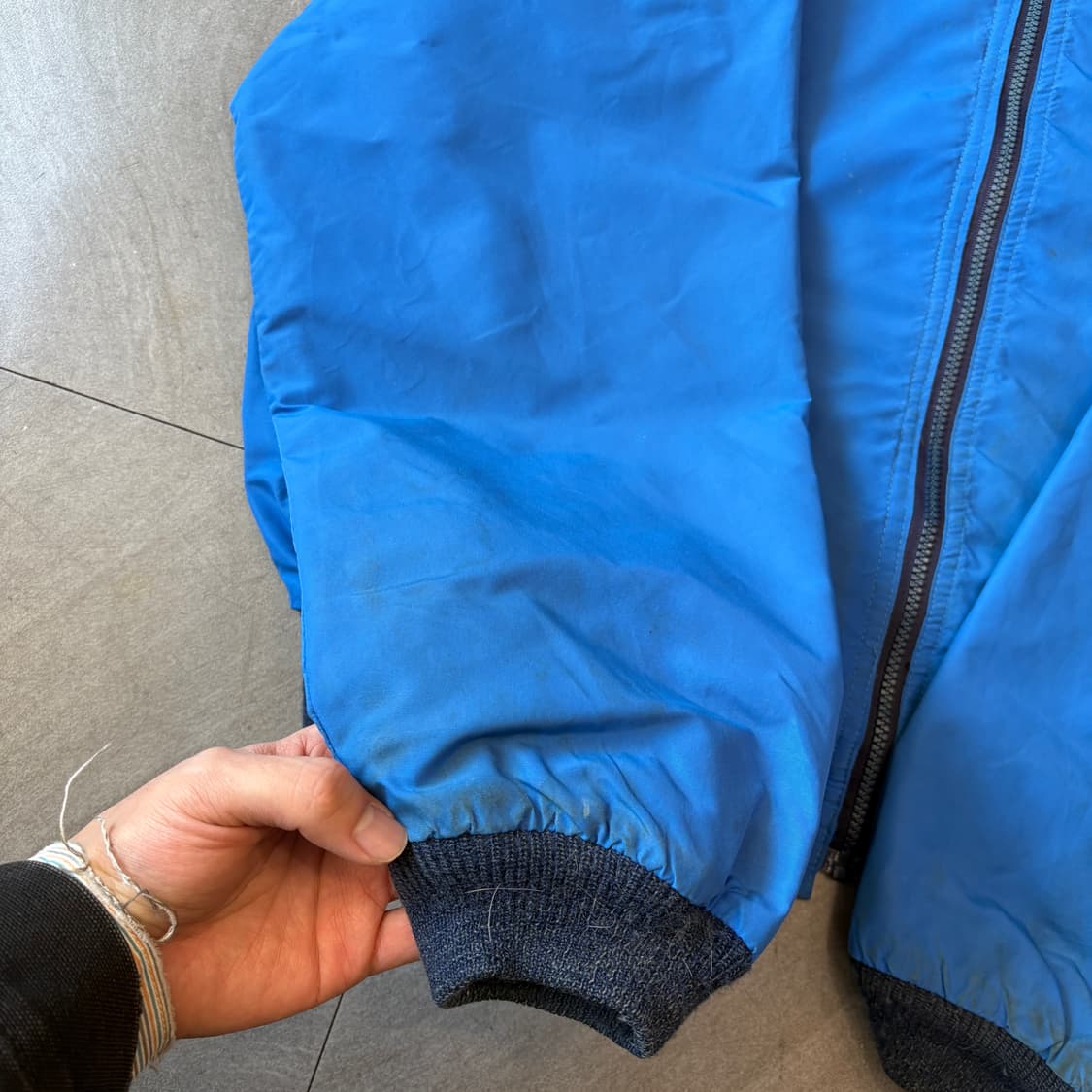 90s L.L.bean blue 90년대 엘엘빈 쓰리 시즌 블루 웜업 자 상품이미지7