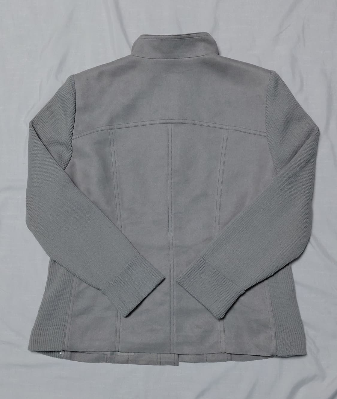 [L] 일본 브랜드 FROHLICH 니트 배색 스웨이드 질감 자켓 상품이미지7