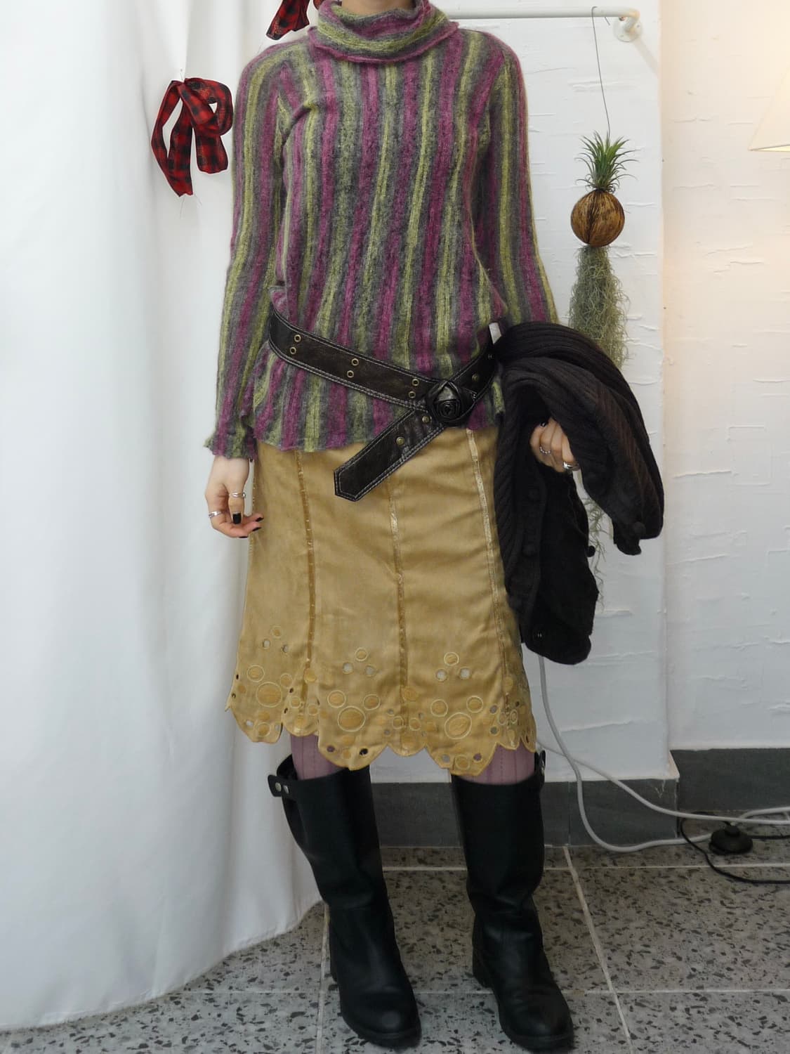 Golden halo midiskirt 상품이미지2