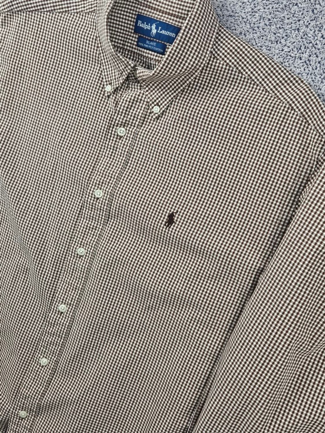 폴로랄프로렌 깅엄 체크 패턴 셔츠 ( L ) / 11088 상품이미지7