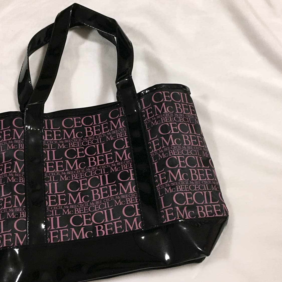 세실맥비 로고 애나멜 토트백 갸루 상품이미지2
