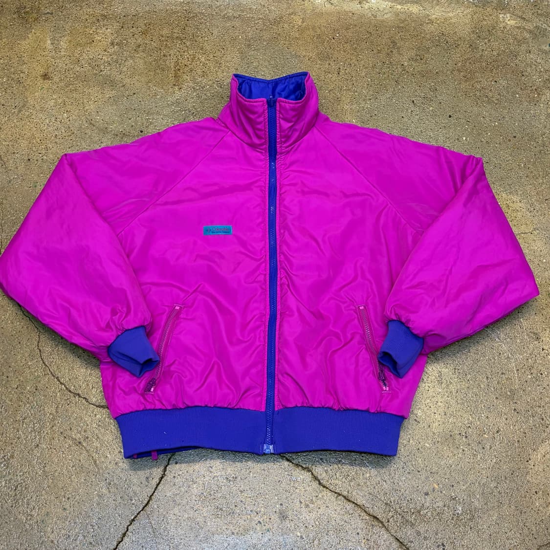 레어 90s USA 빈티지 컬럼비아 양면 아웃도어 패딩 상품이미지8