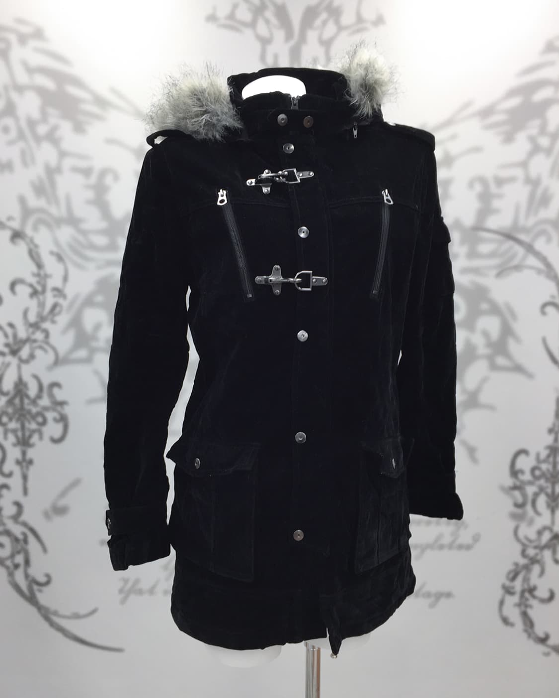 Wolf-Jaw Fireman Buckle Suede Coat 상품이미지2