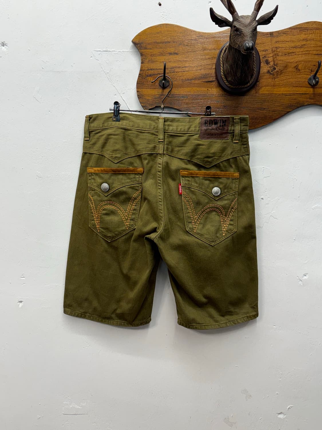 Japan EDWIN Western Cotton Chino Shorts 상품이미지1