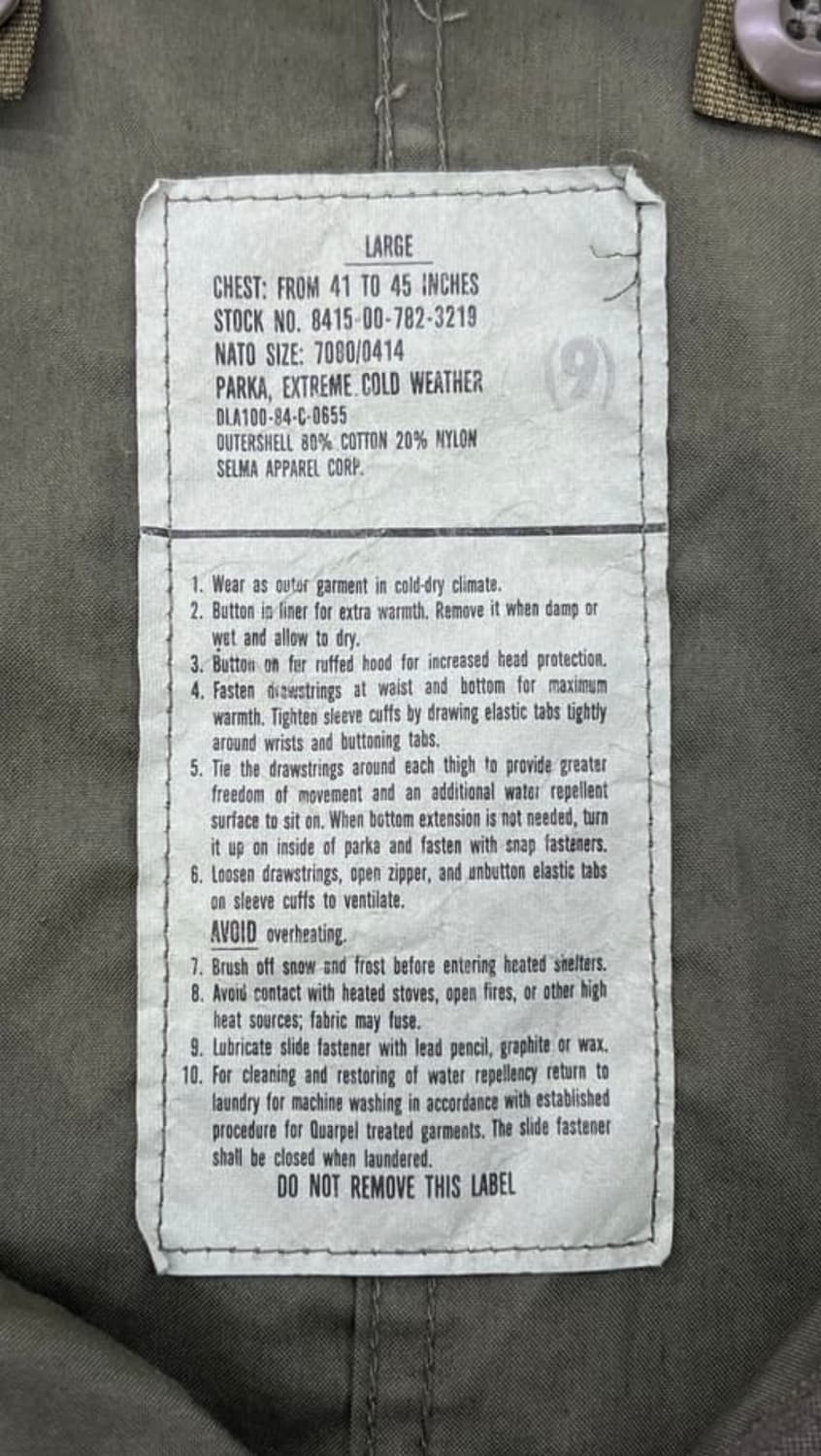 US m-65 피쉬테일 파카  상품이미지3