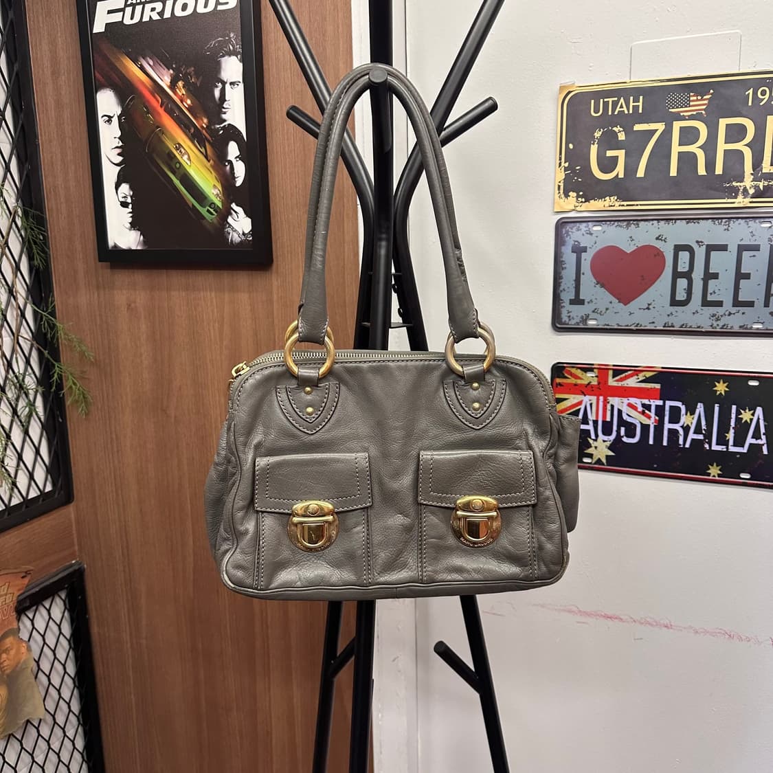 Marc Jacobs, Gray Leather Shoulder Bag  상품이미지1