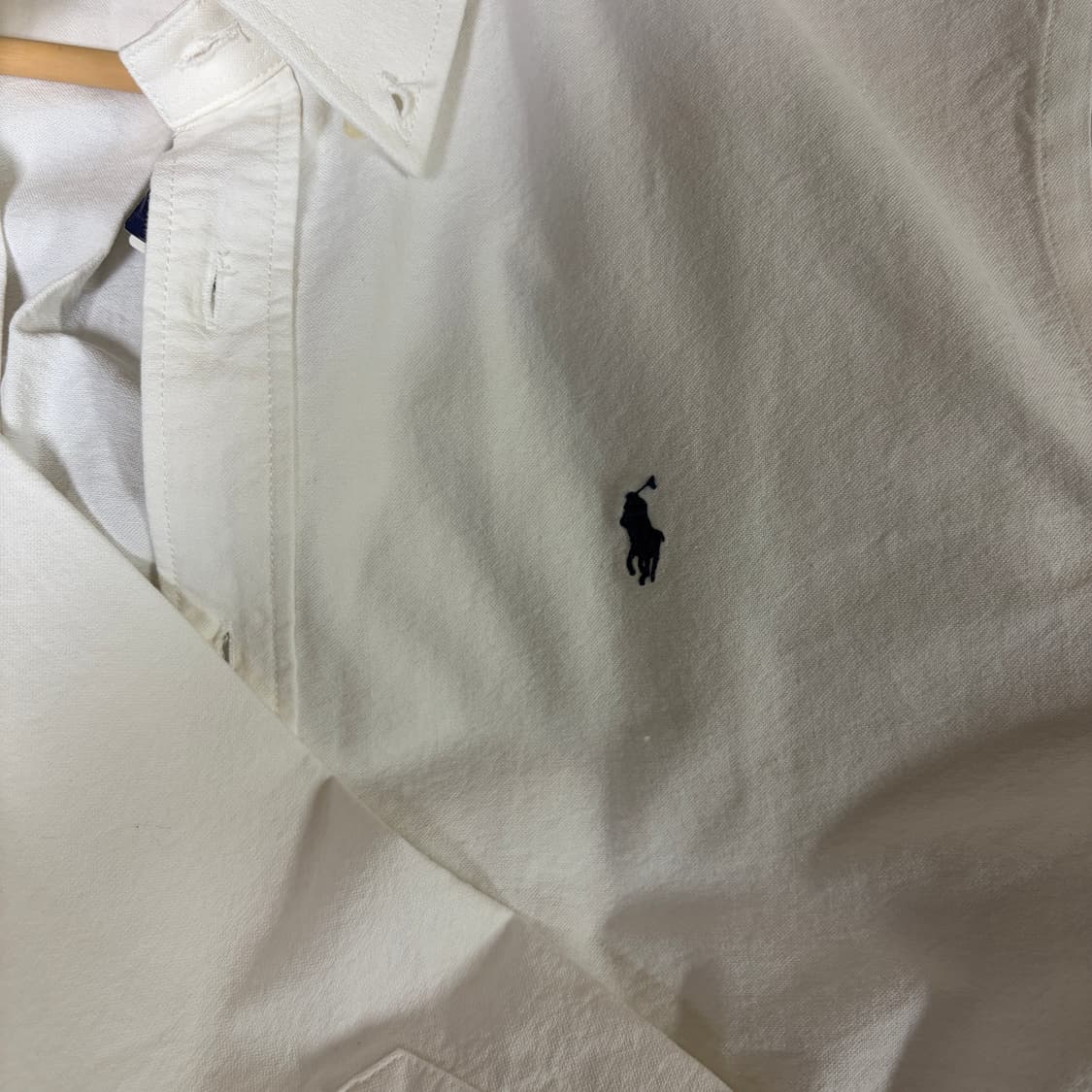 폴로 랄프 로렌 화이트 흰색 옥스퍼스 셔츠 L 상품이미지4